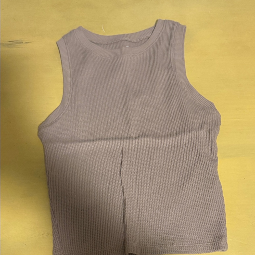 Hollister Brown Waffle Knit Top